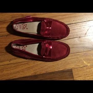 Red Kids Mocassins